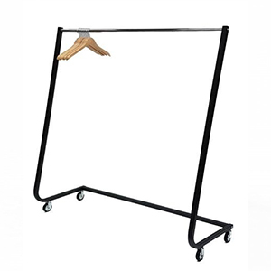black straight design clothing rack